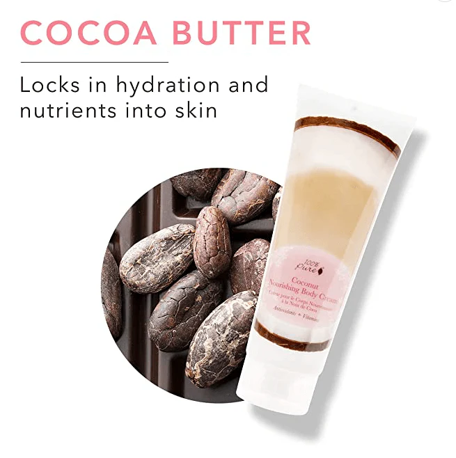 100% Pure Nourishing Body Cream in Coconut, Honey, Blood Orange, Vanilla Bean and Lavender Scents - Image 4