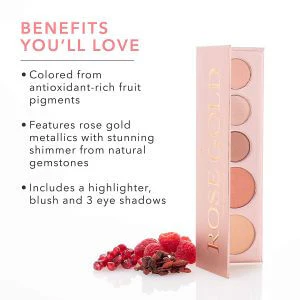 100% PURE Rose Gold Makeup Palette - Image 3