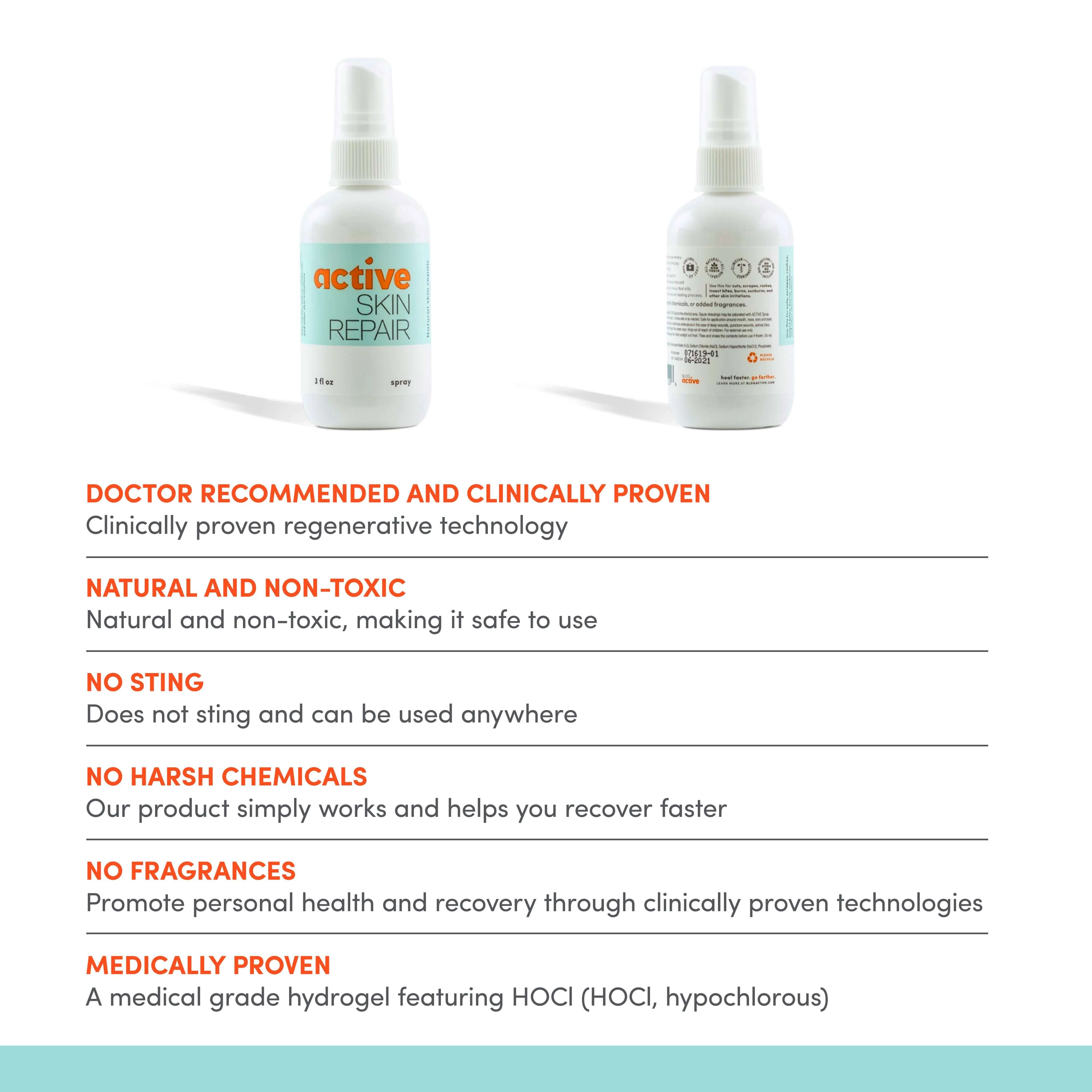 Active Skin Repair Spray and Hydrogel Bundle - Image 3