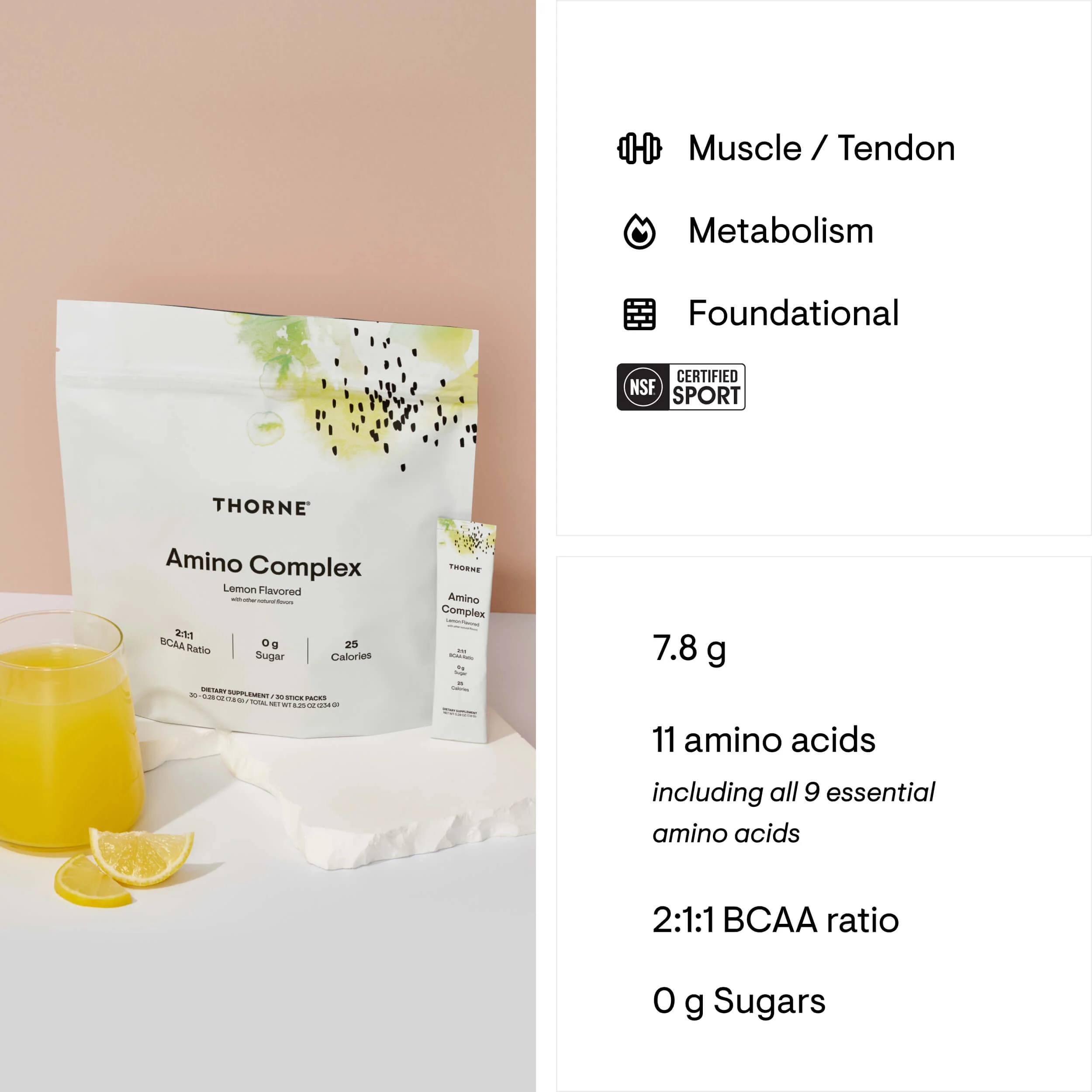 Amino Complex - Travel Packs - Lemon - Image 3