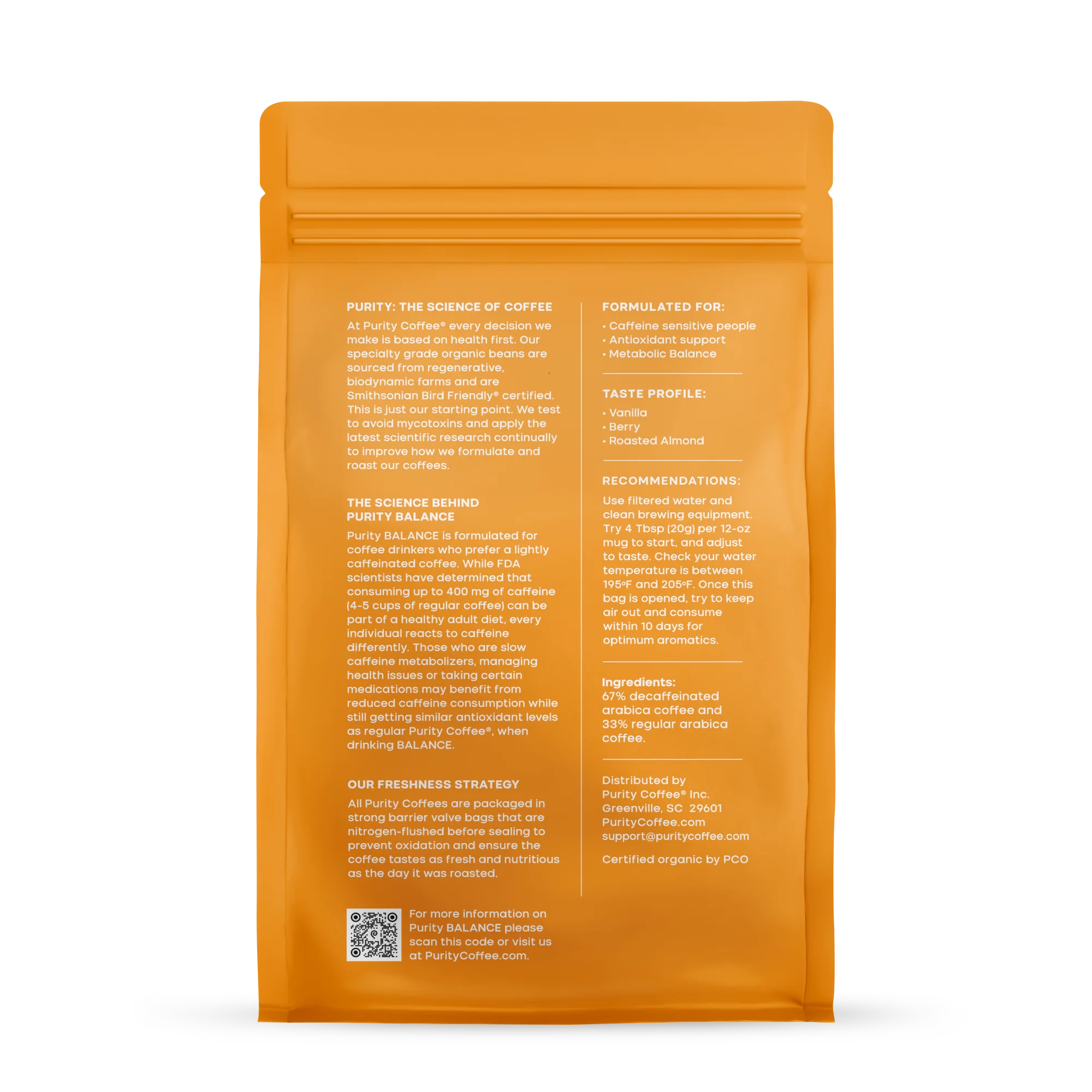 BALANCE: ⅓ Caff Whole Bean Coffee - Image 5