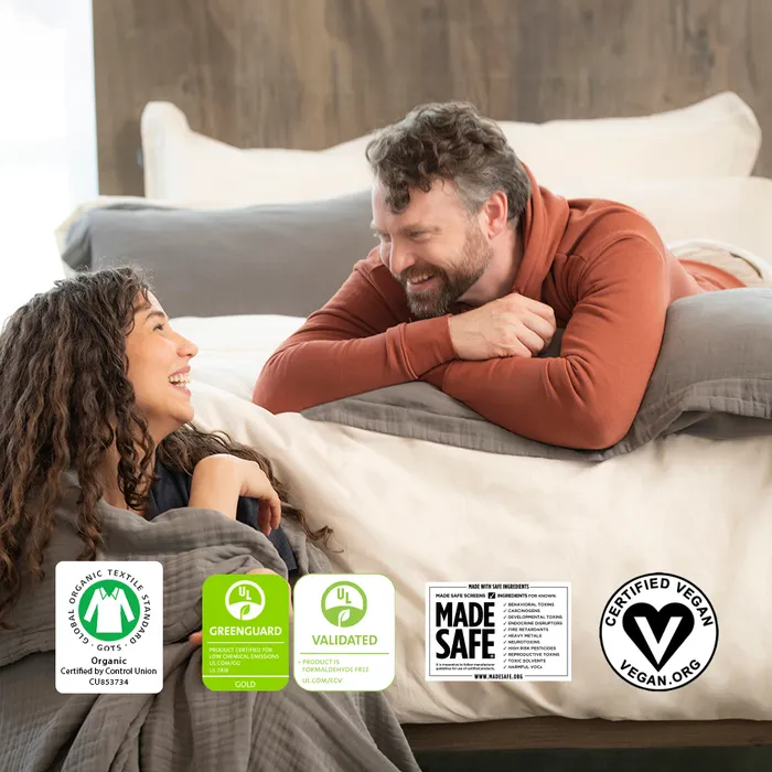 Naturepedic Organic Muslin Duvet Cover 3-Layer - Image 2