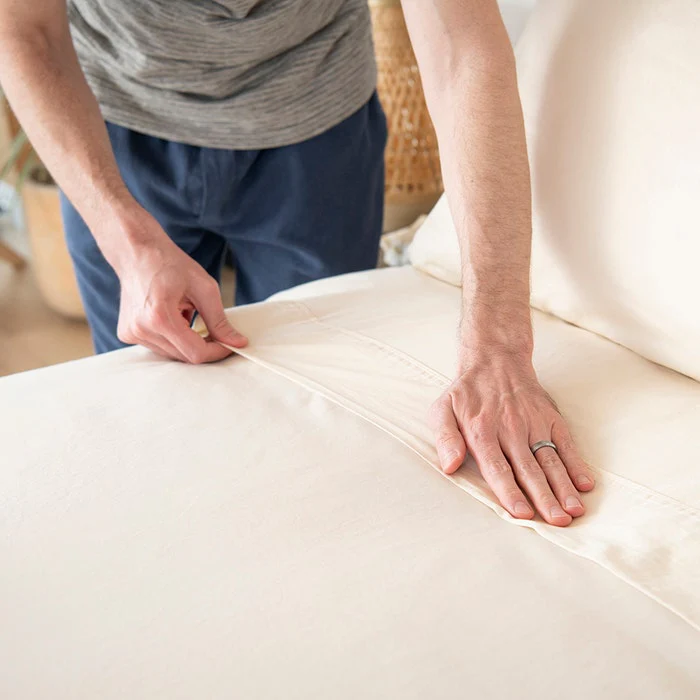 Naturepedic 400 TC Organic Cotton Sateen Sheet Set 15" Depth - Image 2