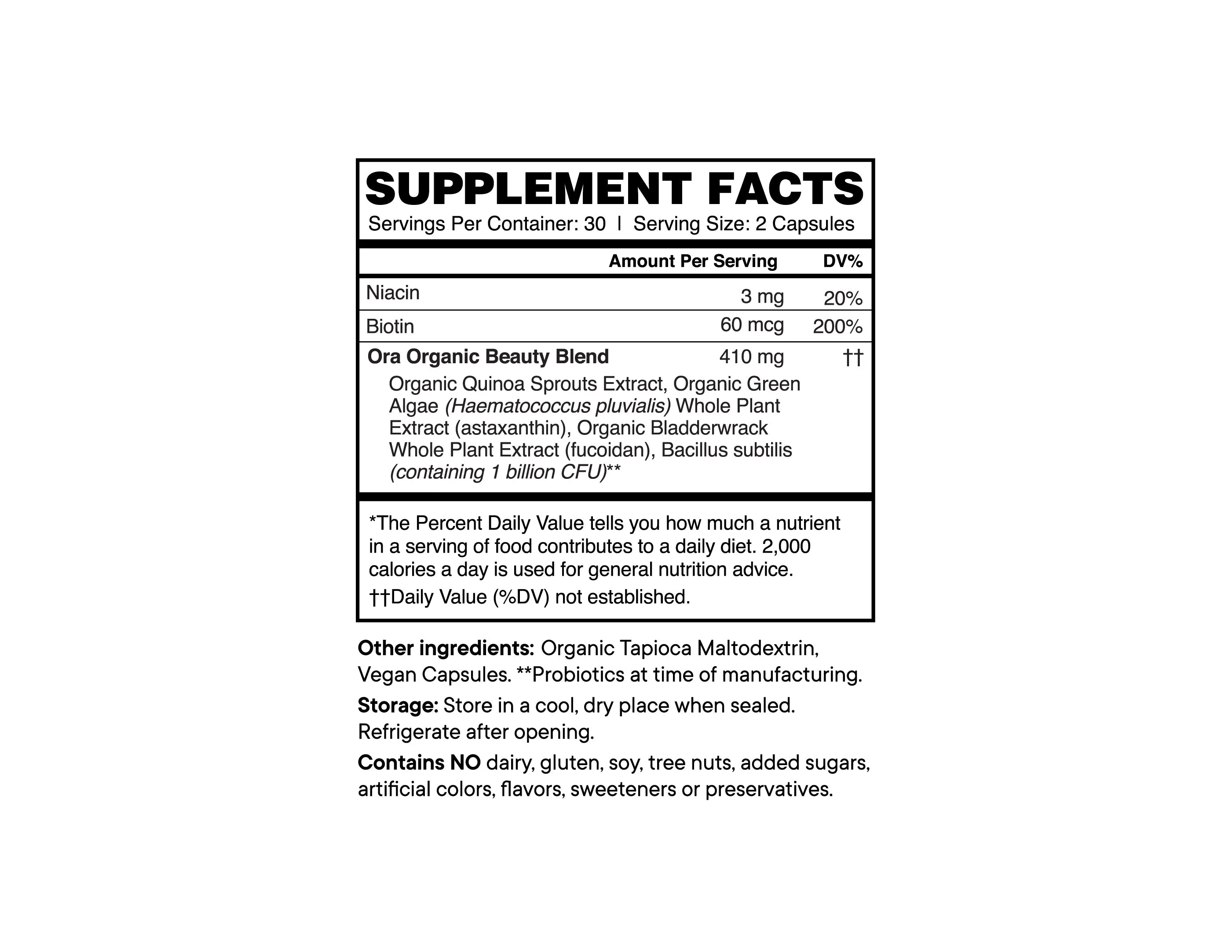 Ora Organic Beyoutiful: Hair, Skin & Nails Capsules - Image 4
