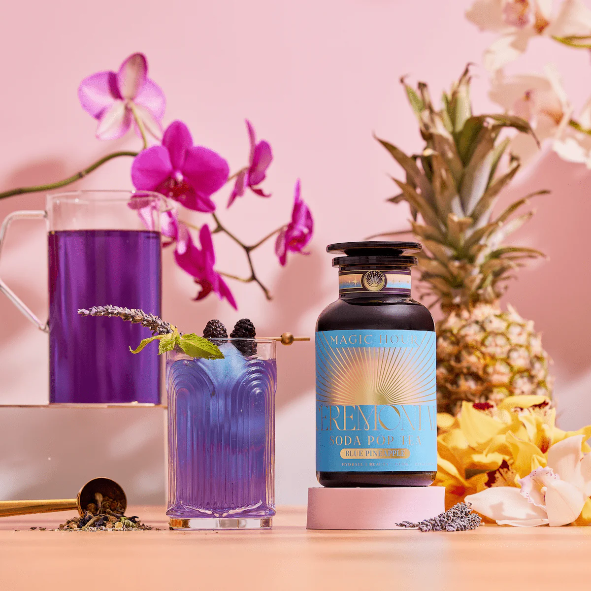 Magic Hour Blue Pineapple: Ceremonial Soda Pop Tea - Image 3