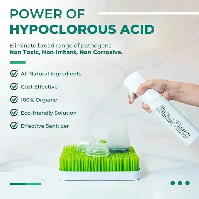 Eco One Electrolyzed Water System - Portable Hypochlorous Acid (HOCl) Generator With Chlorine & pH Test Paper - Image 4
