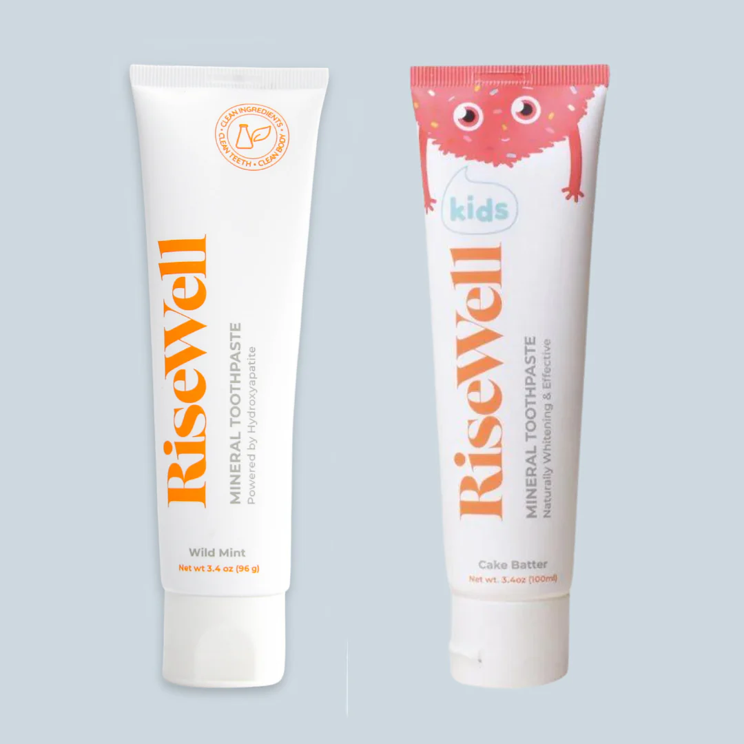 Family Wellness Duo: RiseWell Mineral Toothpaste Set For Kids & Adult - Image 10