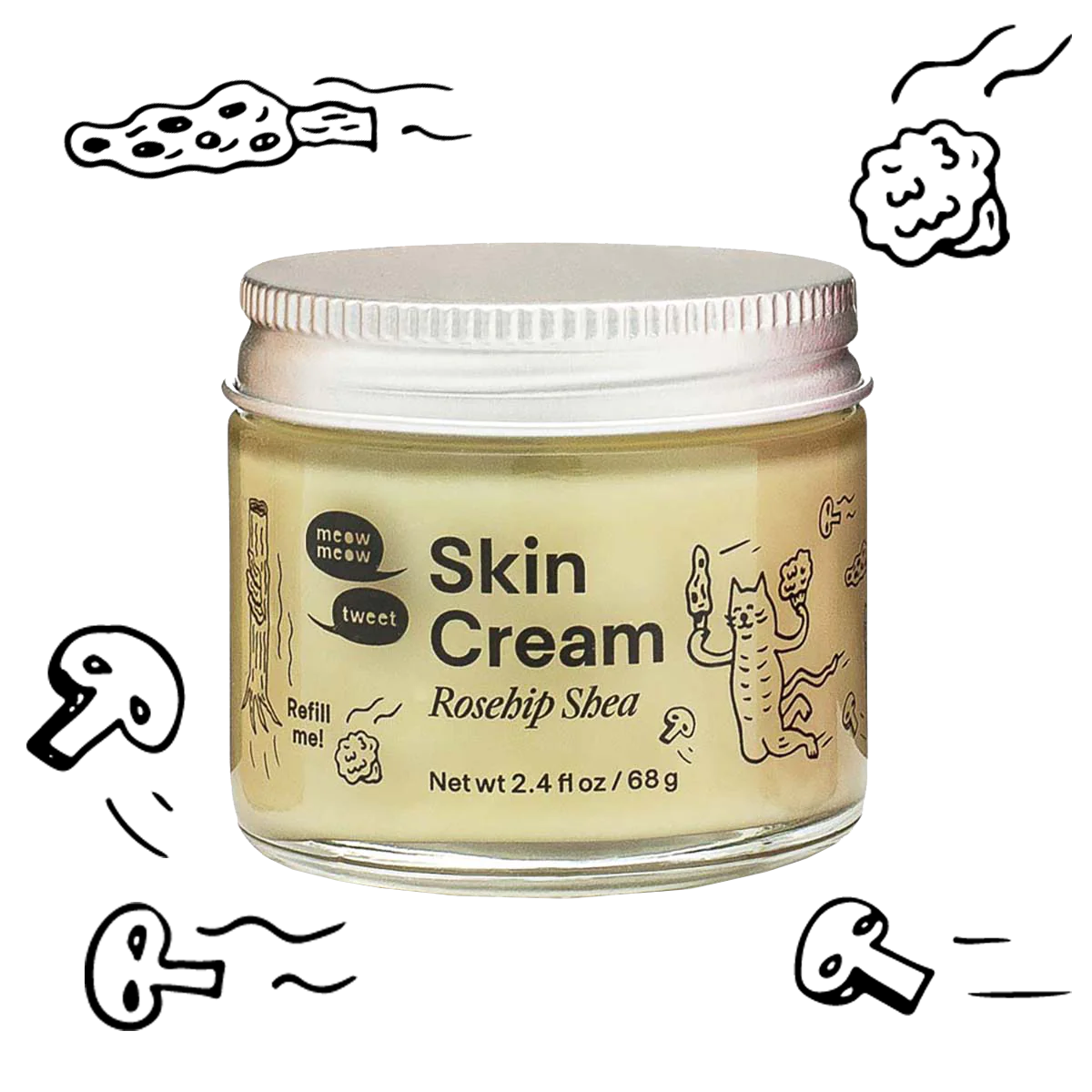 Meow Meow Tweet Skin Cream Rosehip Shea - Image 3