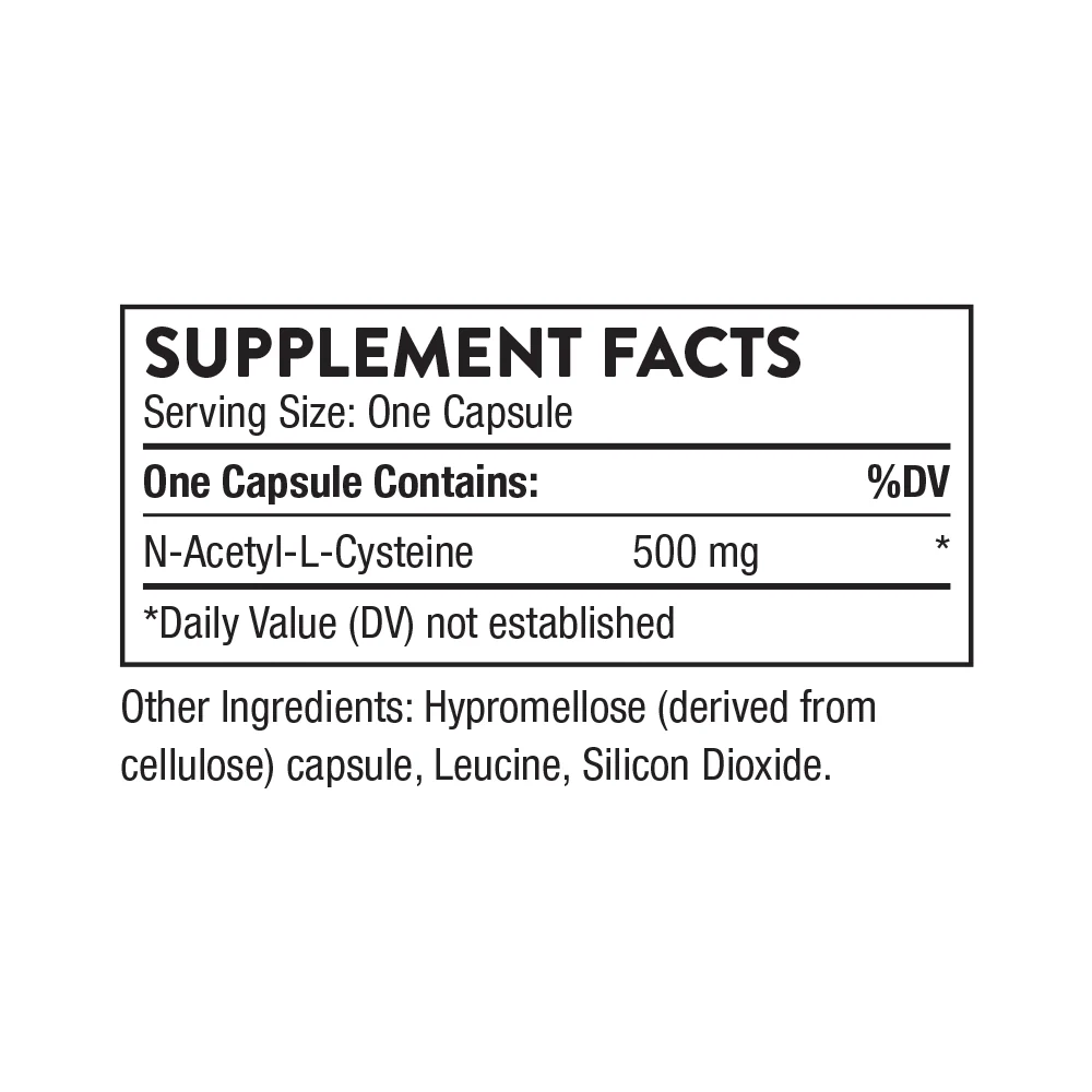 Thorne NAC - N-Acetylcysteine - 180 Servings - Image 6