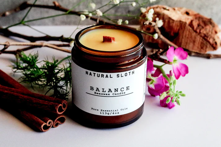 Natural Sloth Beeswax Candles - Image 7