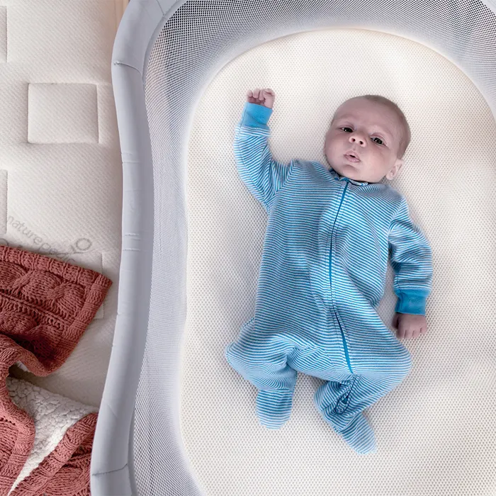 Naturepedic Organic Bassinet Pad with Breathable Cover For Halo - Image 3