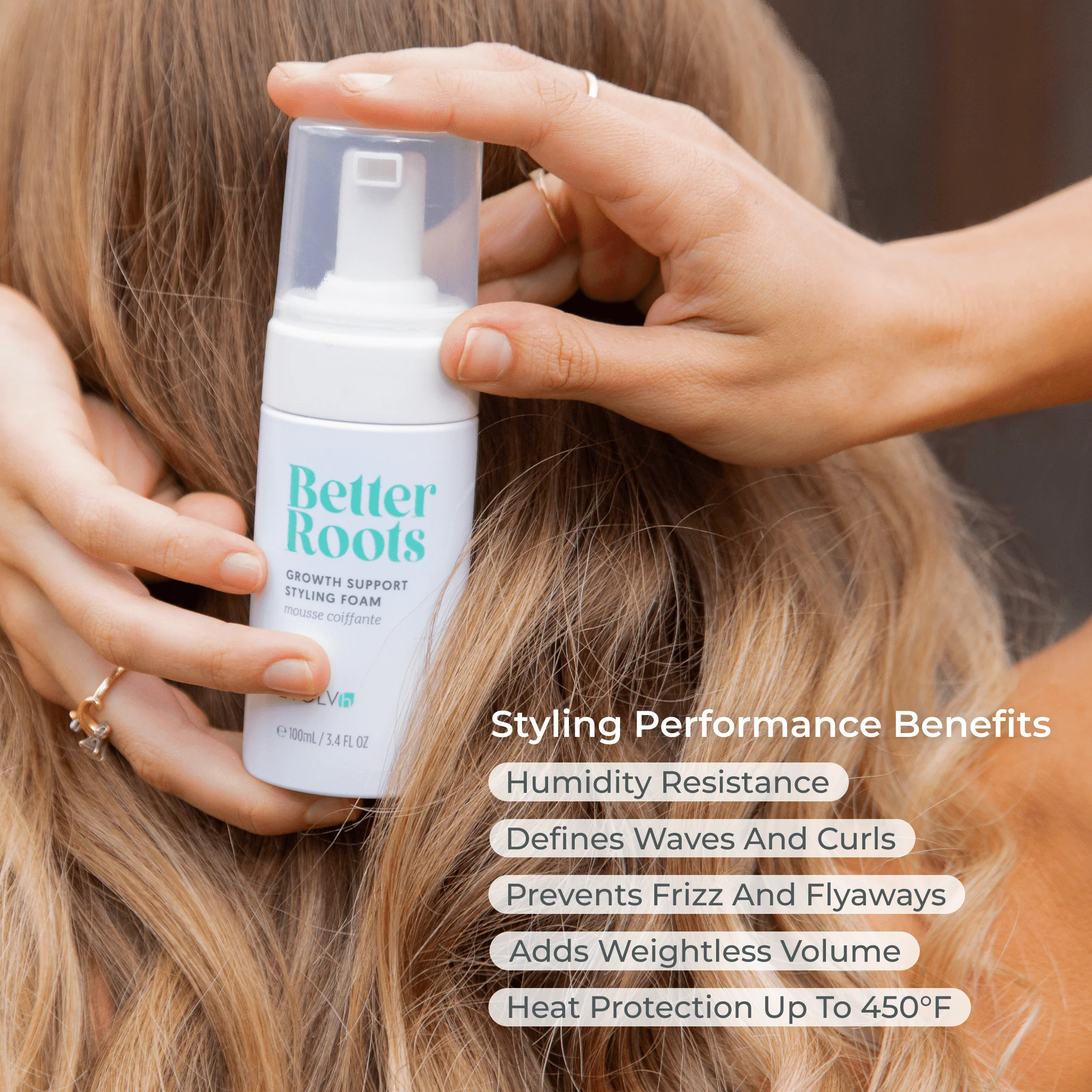 EVOLVh NEW! Better Roots Growth Support Styling Foam - Image 2
