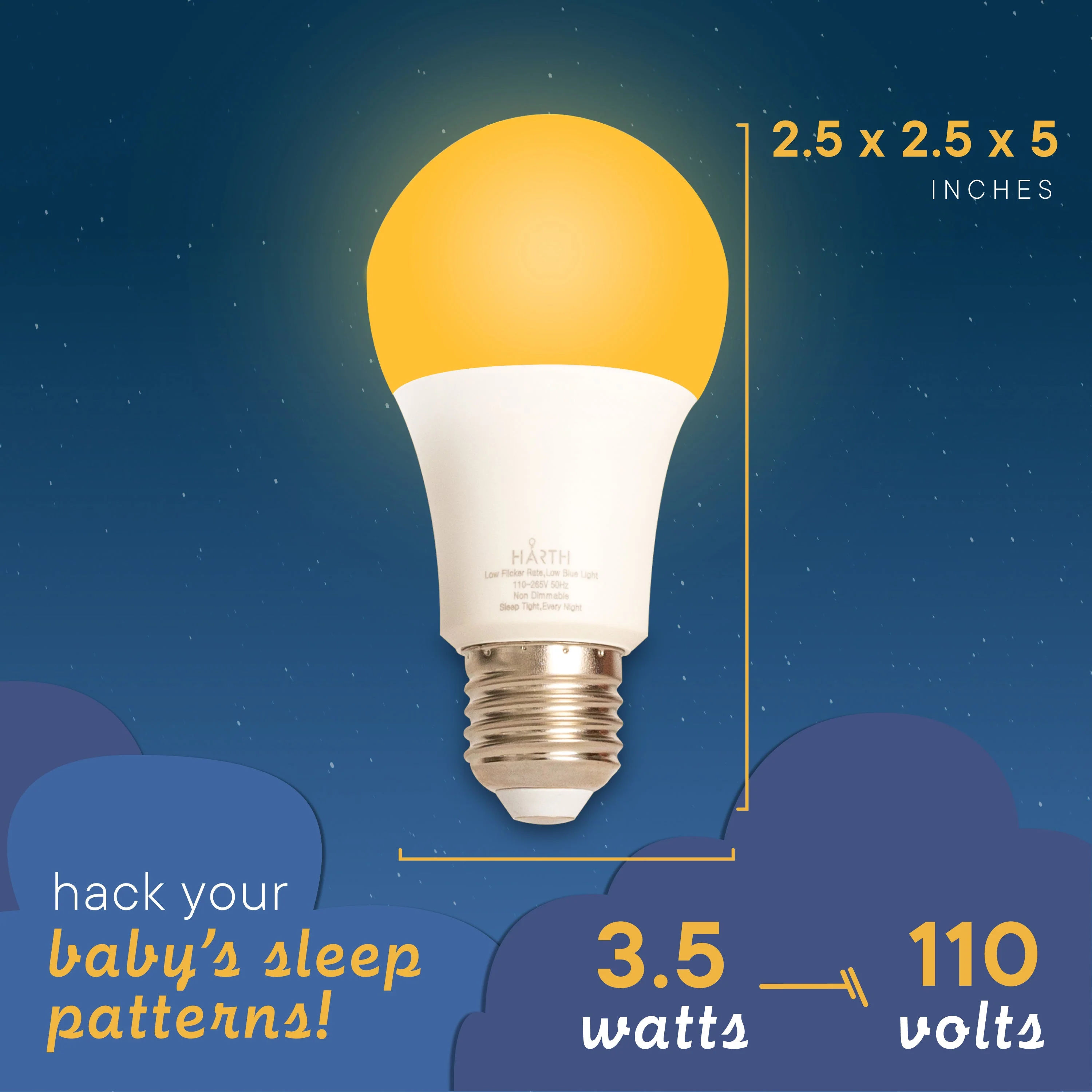 Harth Dimmable Nite-Nite Light Bulb (3 Watts) | Perfect for Nursery - Image 6