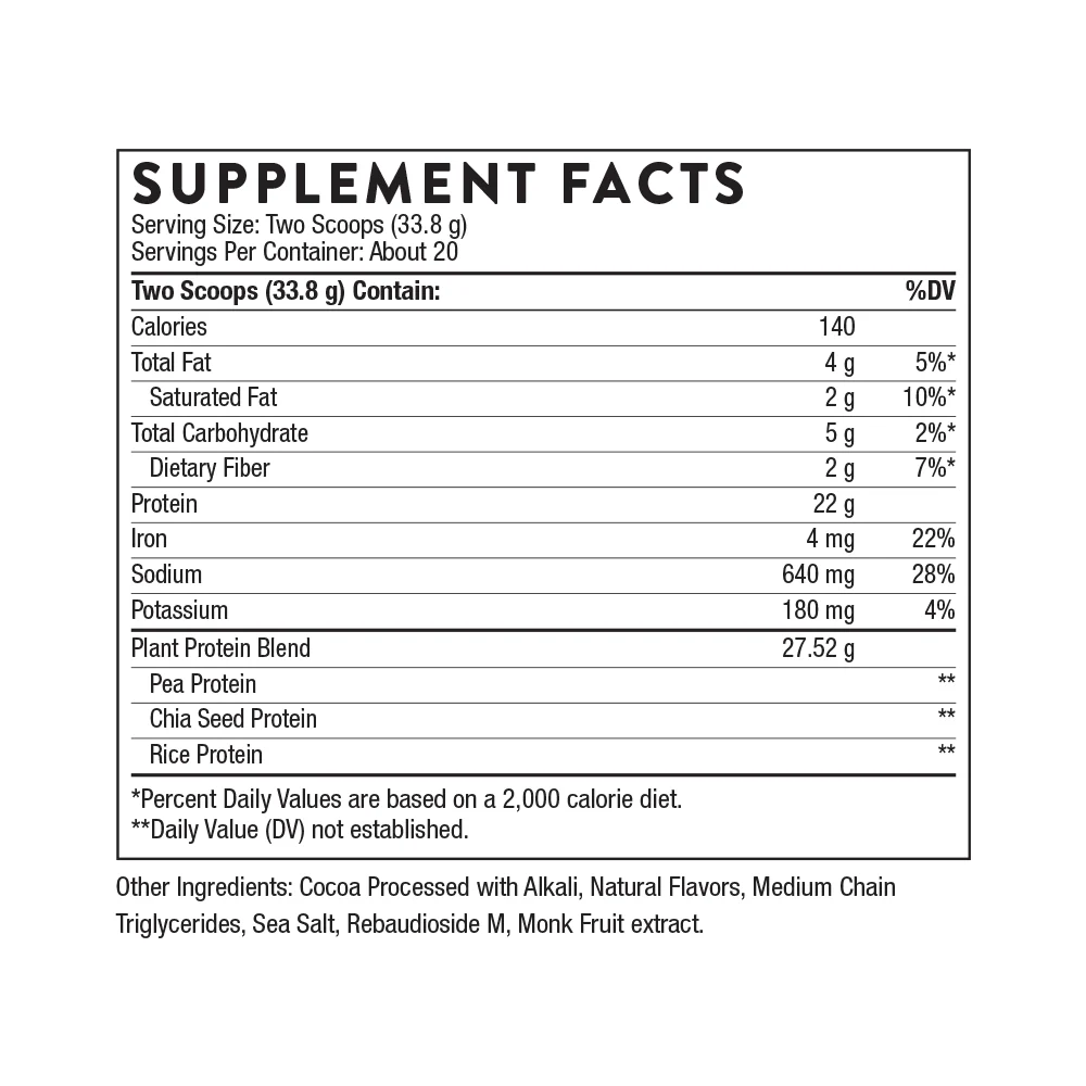 Thorne Plant Protein - Chocolate - Image 5