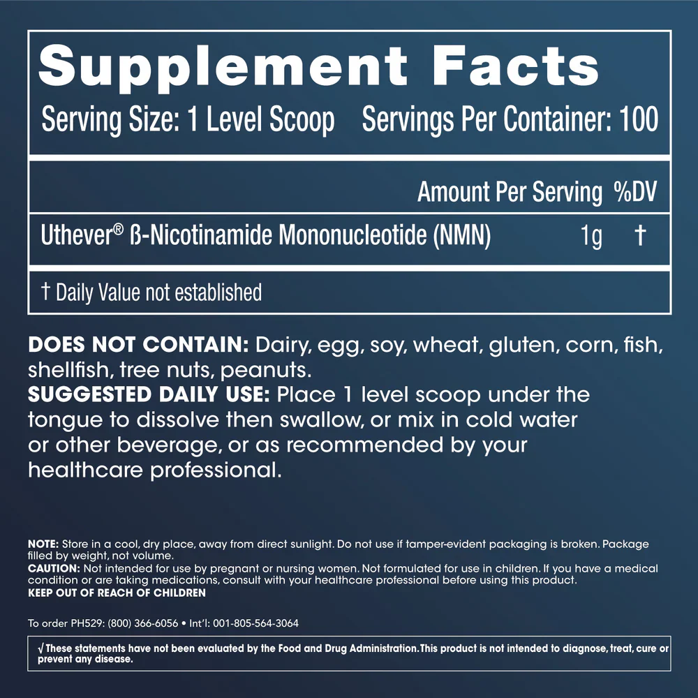 ProHealth Longevity NMN Pro™ Powder - Uthever® NMN, 100 grams - Image 2