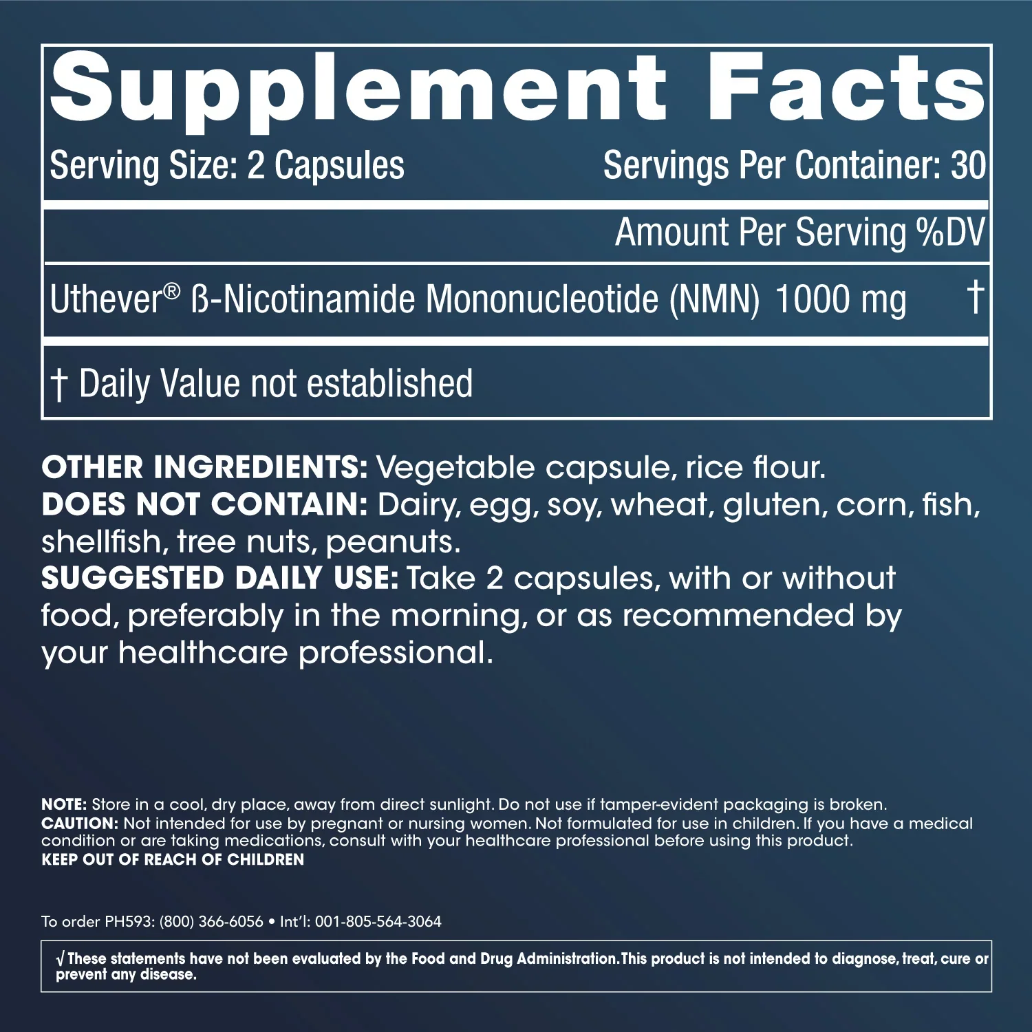 Prohealth Longevity NMN Pro 1000™ - Uthever® NMN, 1000 mg per serving, 60 capsules - Image 4