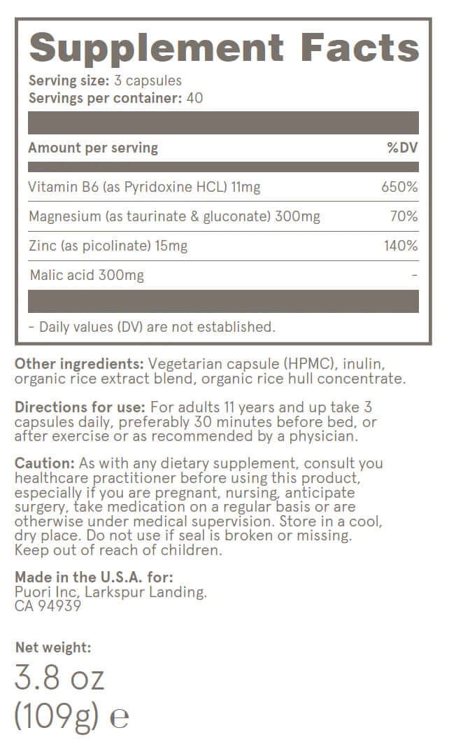 Puori M3 - Organic Magnesium Capsules - Image 4