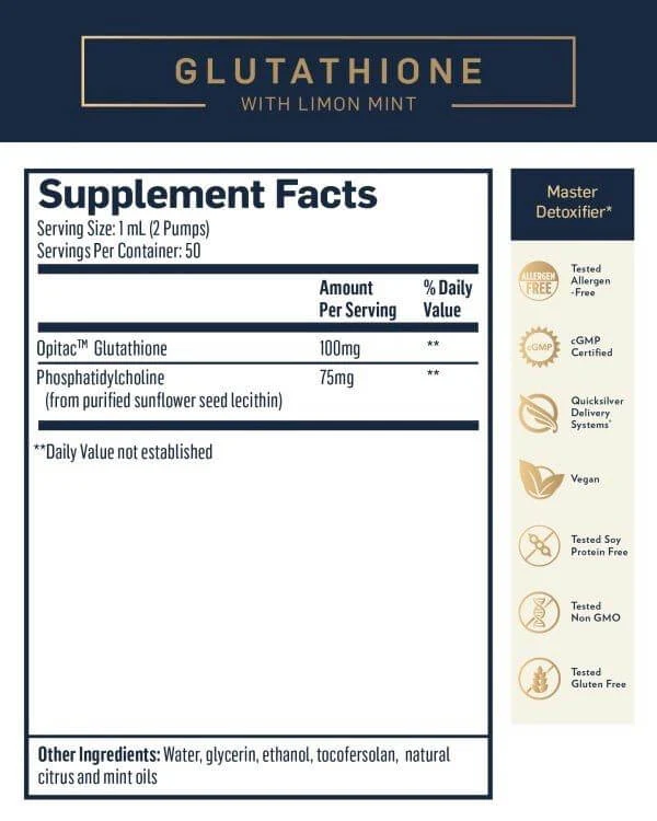 Quicksilver Liposomal Glutathione with Mint - Image 4