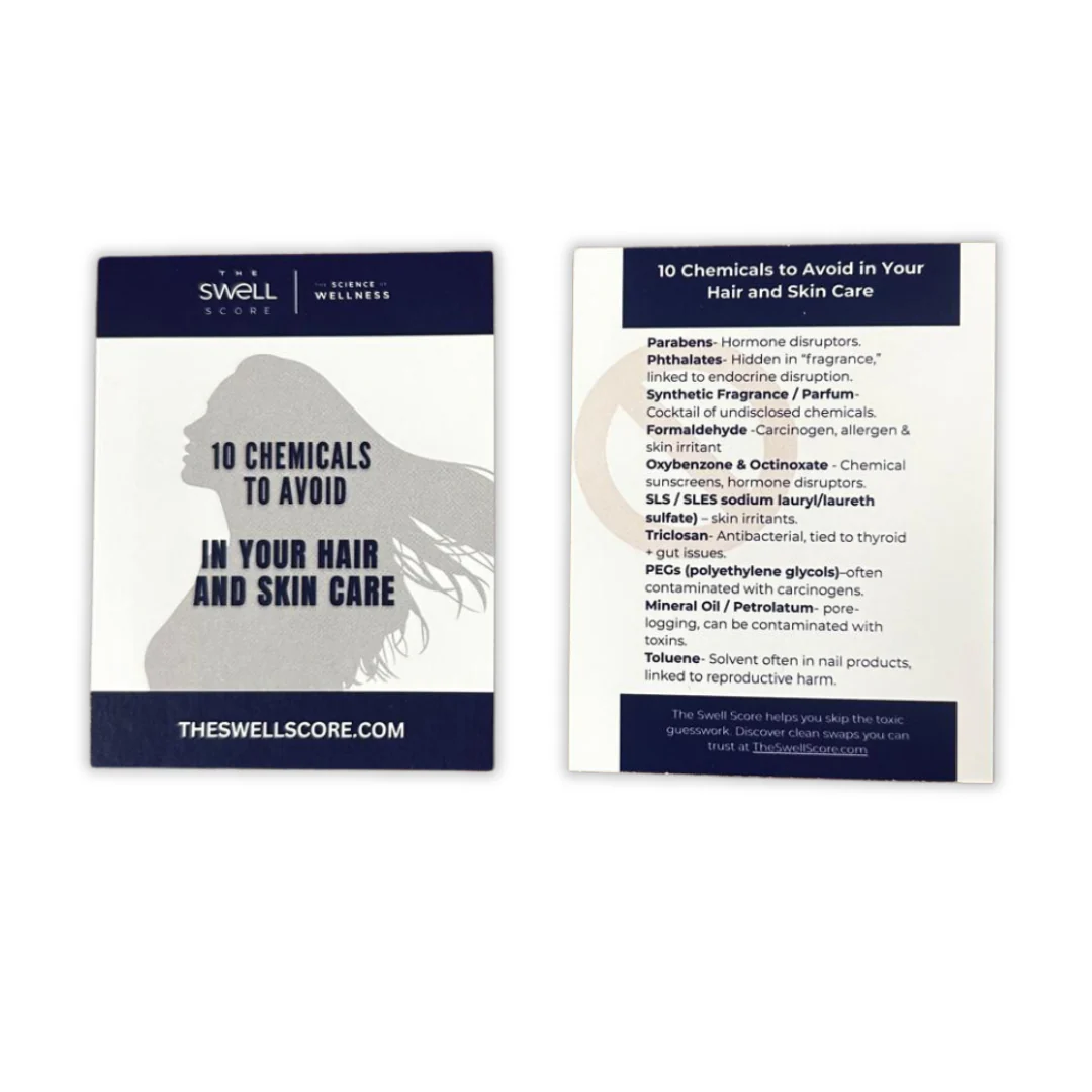 Skin and Hair Care Toxins Wallet Card