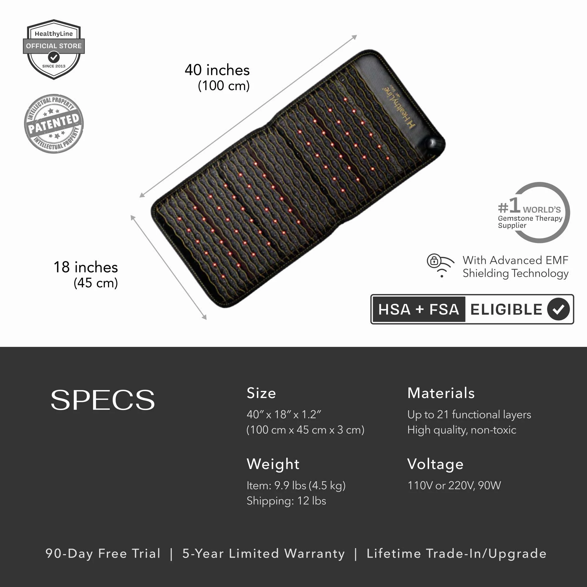 HealthyLine Jet Series | PEMF Infrared Heating Mats - Image 11