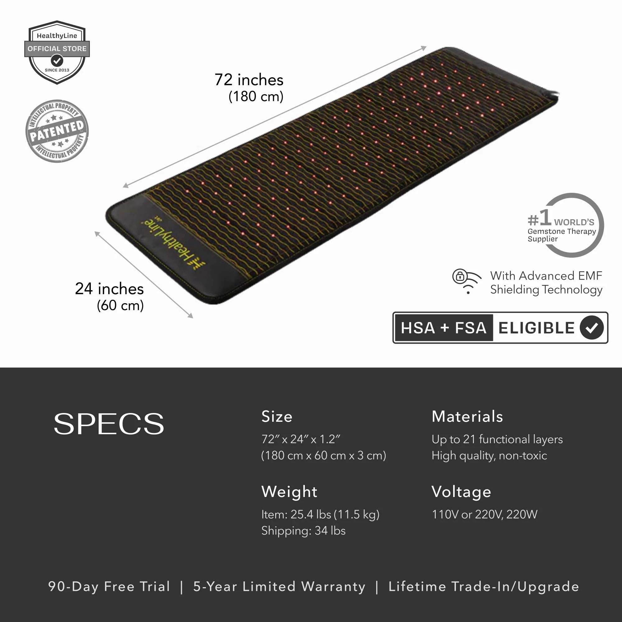 HealthyLine Jet Series | PEMF Infrared Heating Mats - Image 13