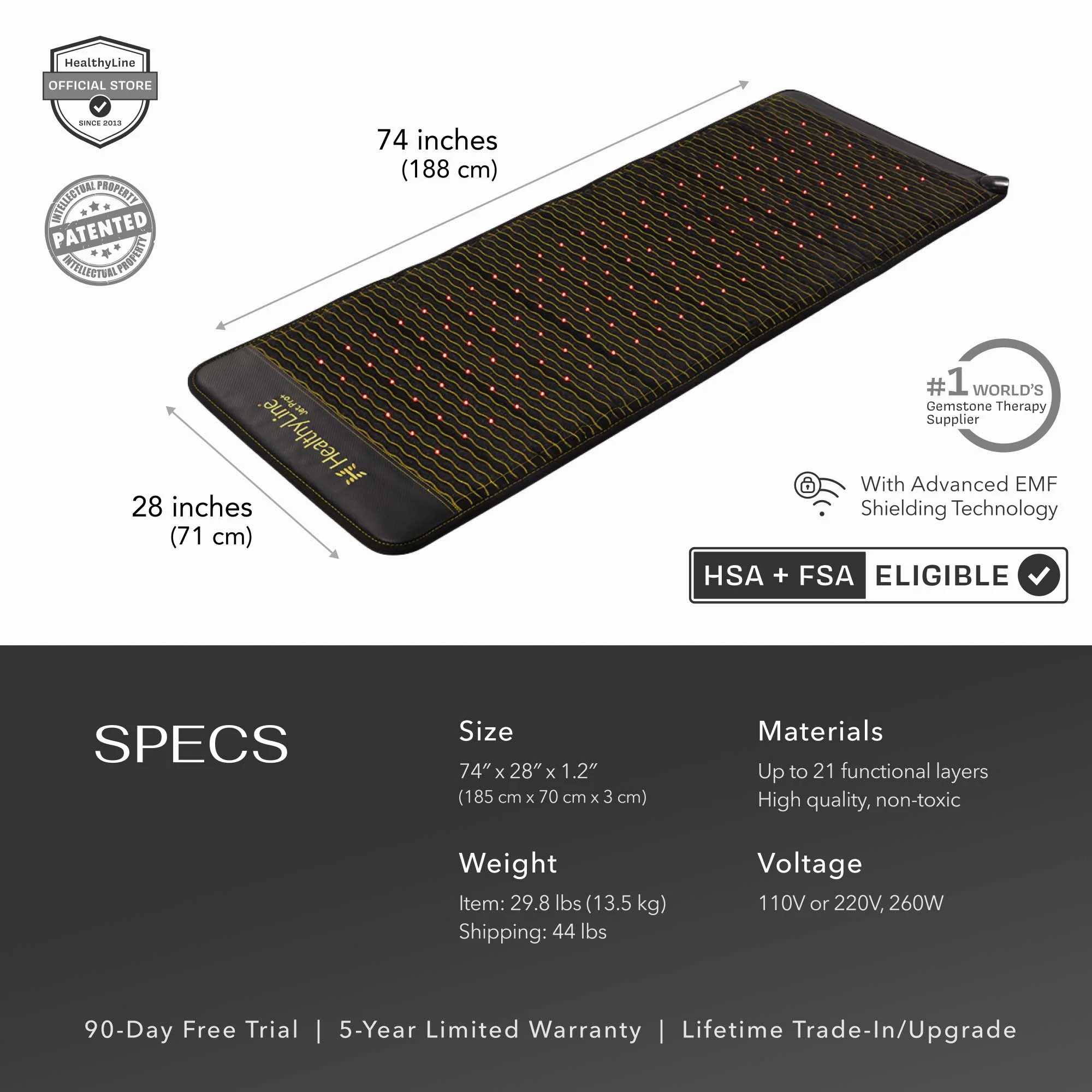HealthyLine Jet Series | PEMF Infrared Heating Mats - Image 14