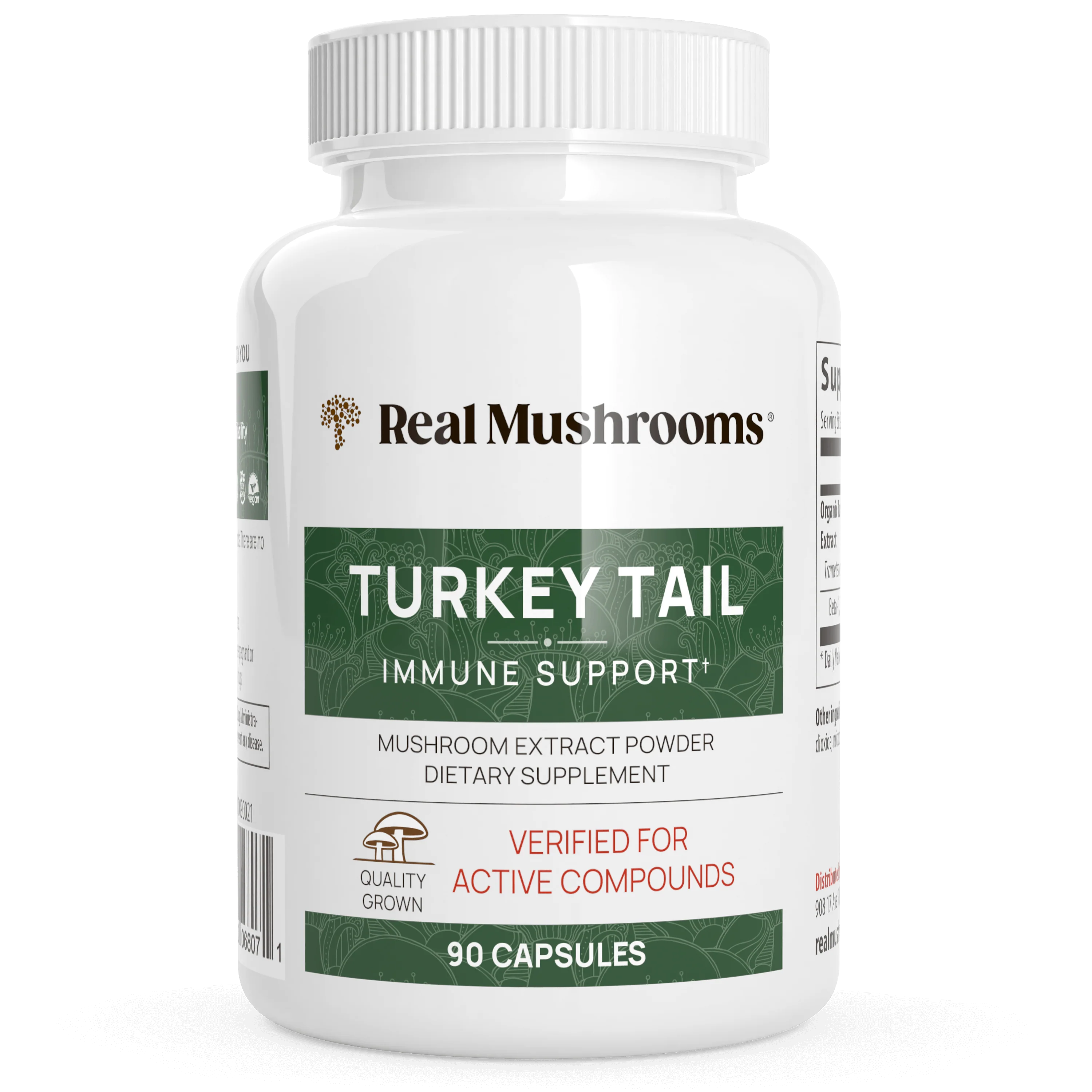 REAL MUSHROOMS Turkey Tail Mushroom Capsules - Image 11